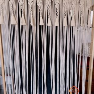 Macrame curtain